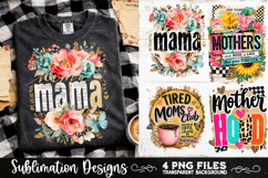 Trendy Mama PNG , Retro Collage Mama 4 Designs Sublimation Product Image 3
