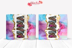 Mama Leopard Print | Mom | 20oz Tumbler Sublimation Wrap Product Image 1