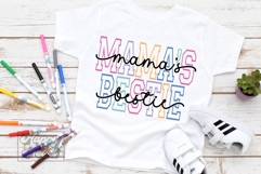 Mamas Bestie SVG - Baby Girl SVG - Mothers Day Mama Mini PNG Product Image 4