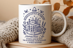 Homeschool Life SVG PNG | Mama’s Little Academy Quote Design Product Image 3