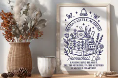 Homeschool Life SVG PNG | Mama’s Little Academy Quote Design Product Image 2