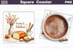 Mama&#039;s Kitchen Square Coaster | Mother&#039;s Day Coaster Bundle Product Image 3