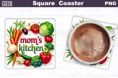Mom&#039;s Kitchen Square Coaster | Mother&#039;s Day Coaster Product Image 1