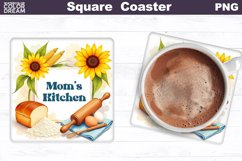 Mom&#039;s Kitchen Square Coaster | Mother&#039;s Day Coaster Product Image 1