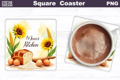 Mom&#039;s Kitchen Square Coaster | Mother&#039;s Day Coaster Product Image 1