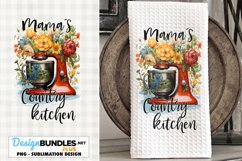 Mamas Country Kitchen Mixer | Kitchen Dish Towel Sublimation Product Image 1