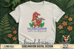 Mamasaurus T-Rex Sublimation Design Product Image 2