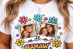Custom Mama Kids Photo PNG Bundle, Mother's Day Canva Frame Product Image 3