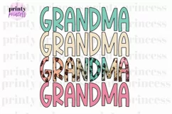 Rainbow Grandma png, Leopard Grandma sublimation design Product Image 1