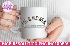 Grandma University png, Funny Grandma sublimation design Product Image 2