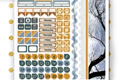 MAMBI planner stickers Weekly New York city Autumn Grey Product Image 3