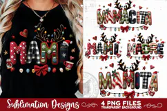 Christmas Mamacita Sublimation MAMACITA, MAMÁ, MADRE, MAMI Product Image 6