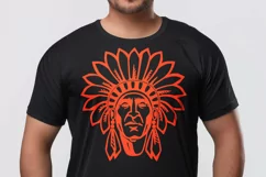 Native American Chief Clipart SVG Tribal Indian Headdress Product Image 4