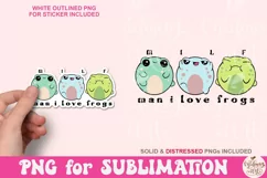 MILF Man I Love Frogs Png, Retro Frog Png Product Image 1