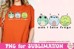 MILF Man I Love Frogs Png, Retro Frog Png Product Image 4