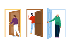 entrance man in doorway Product Image 1