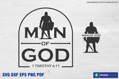 Man of God Christian Shirt Design for Men | Bible Verse Svg Product Image 2