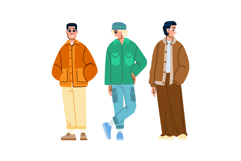 loafers man spring fashion vector Product Image 1