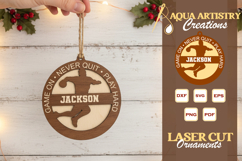 Man Volleyball Ornament Laser Cut File Product Image 1