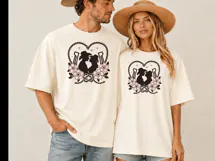 Western Wedding SVG | Cowboy Couple Floral Horseshoe Product Image 2