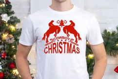Cowboy Christmas Bundle SVG Western Xmas Rodeo Silhouette Product Image 4