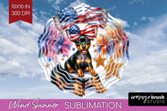 Manchester Terrier Dog Wind Spinner Sublimation PNG Dog Product Image 1