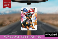 Manchester Terrier Dog Air Freshener PNG Patriotic Dog PNG Product Image 1