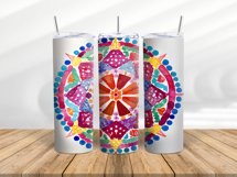 Mandala Tumbler Wraps for Sublimation BUNDLE | 48 PNG Product Image 8