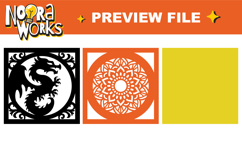 3D Dragon Shadow Box SVG Bundles Product Image 2