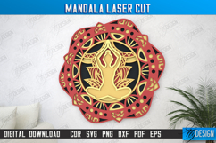 Multilayered Mandala Laser Cut| Detailed Mandala |Wall Decor Product Image 1
