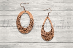 4 Mandala Earrings SVG File for Laser Cut and Glowforge, Product Image 2