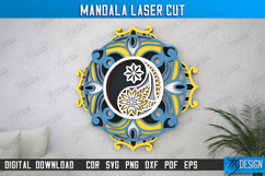 Multilayered Mandala Laser Cut| Detailed Mandala |Wall Decor Product Image 1
