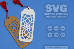 Mandala Bookmark Papercut SVG Product Image 2