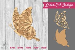Mandala Butterfly Laser Cut Decoration SVG 1 Product Image 1