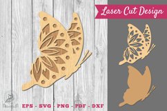 Mandala Butterfly Laser Cut Decoration SVG 5 Product Image 1