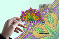 Mandala cannabis ornament middle eastern geometry Product Image 1