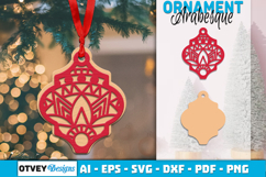 Mandala Christmas Ornaments Arabesque lasercut Product Image 1