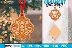 Mandala Christmas Ornaments Arabesque lasercut Product Image 1