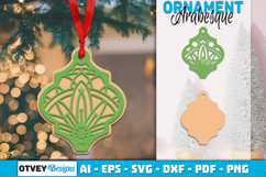 Mandala Christmas Ornaments Arabesque lasercut Product Image 1
