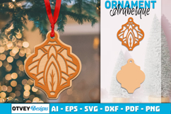 Mandala Christmas Ornaments Arabesque lasercut Product Image 1