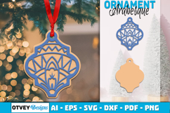 Mandala Christmas Ornaments Arabesque lasercut Product Image 1