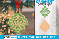 Mandala Christmas Ornaments Arabesque lasercut Product Image 1