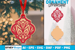 Mandala Christmas Ornaments Arabesque lasercut Product Image 1