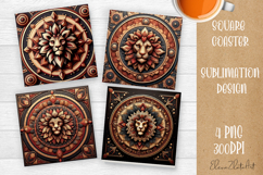 3D mandala Coaster Design, 3D mandala Coaster Product Image 1