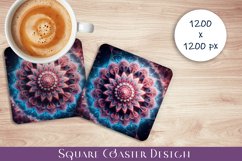 3D mandala Coaster Design, 3D mandala Coaster Product Image 1