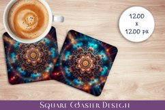 3D mandala Coaster Design, 3D mandala Coaster Product Image 1