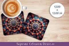 3D mandala Coaster Design, 3D mandala Coaster Product Image 1