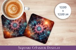 3D mandala Coaster Design, 3D mandala Coaster Product Image 1