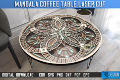 Mandala Coffee Table Laser Cut | Multilayered Coffee Table Product Image 1