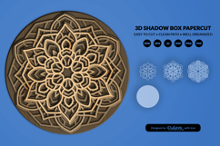 Boho Mandala Coffee Wall Art Layered Laser Cut Product Image 2